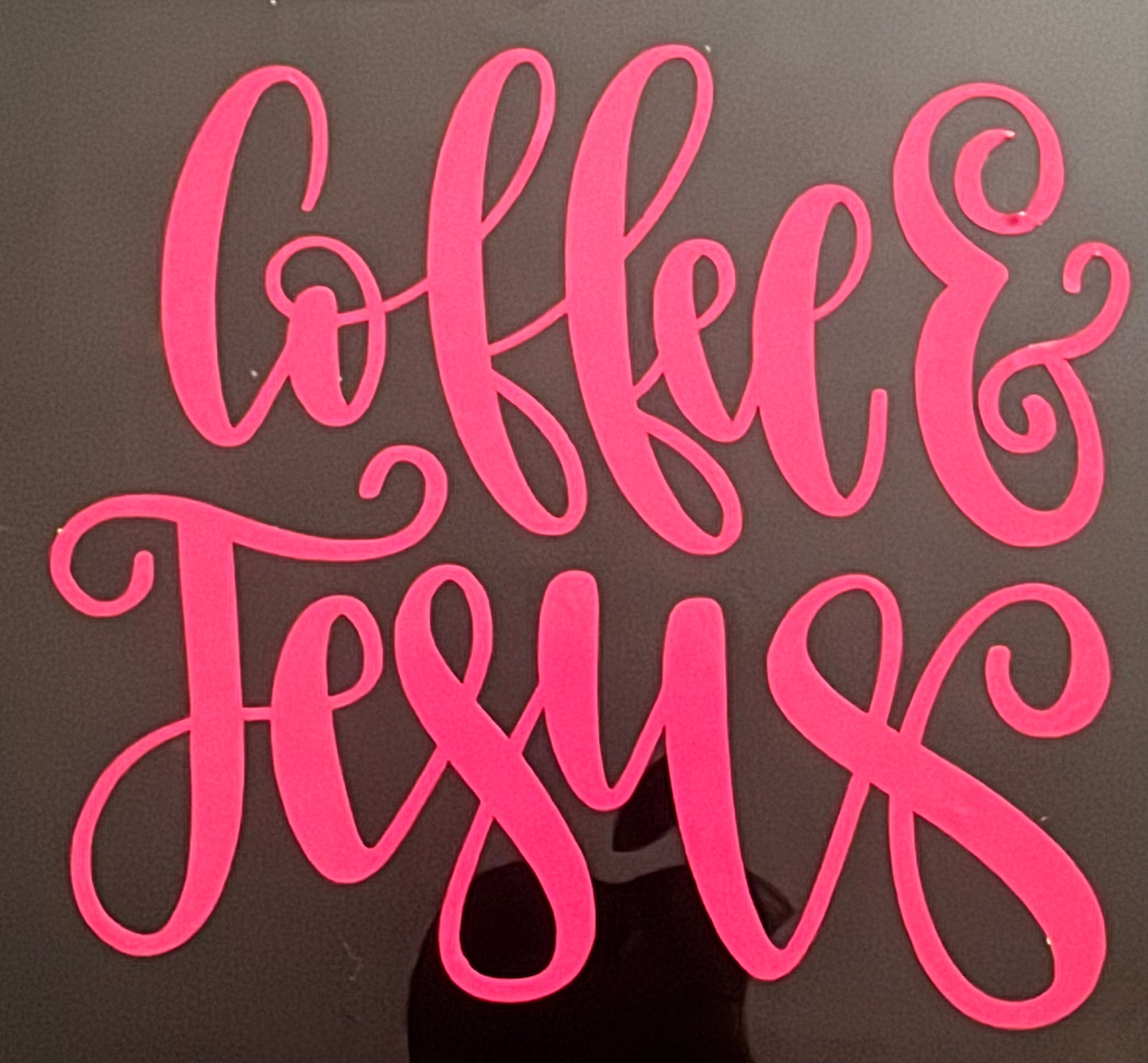 Coffee & Jesus Vinyl Decal