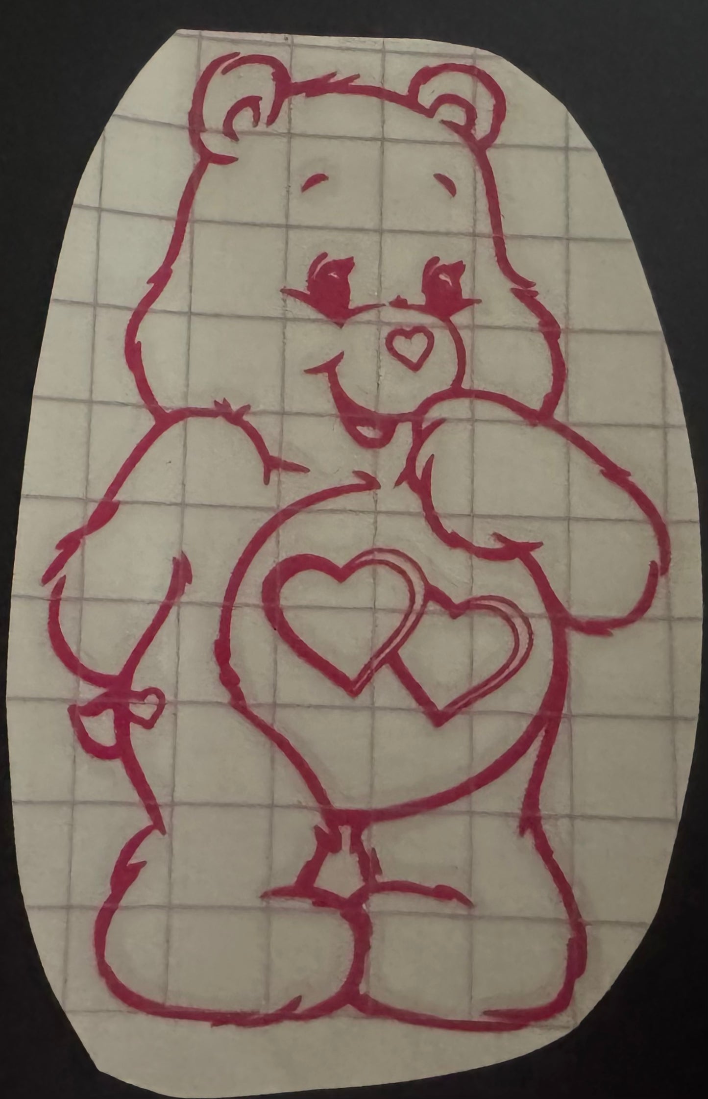 Carebear Vinyl Decal (Love-a-lot Bear)