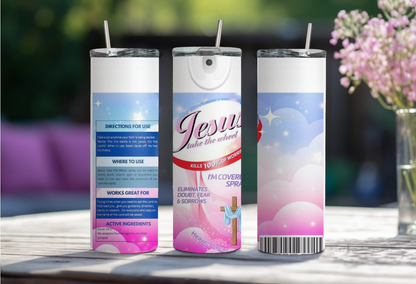 20 oz Jesus Aerosole Spray tumbler